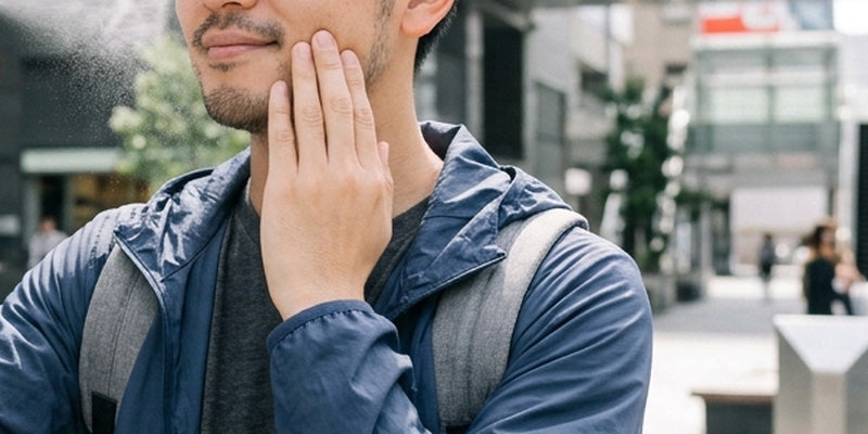 更年期の顔汗対策に悩むメンズ必見！ミストで始める快適な汗対策と清潔感アップの新習慣